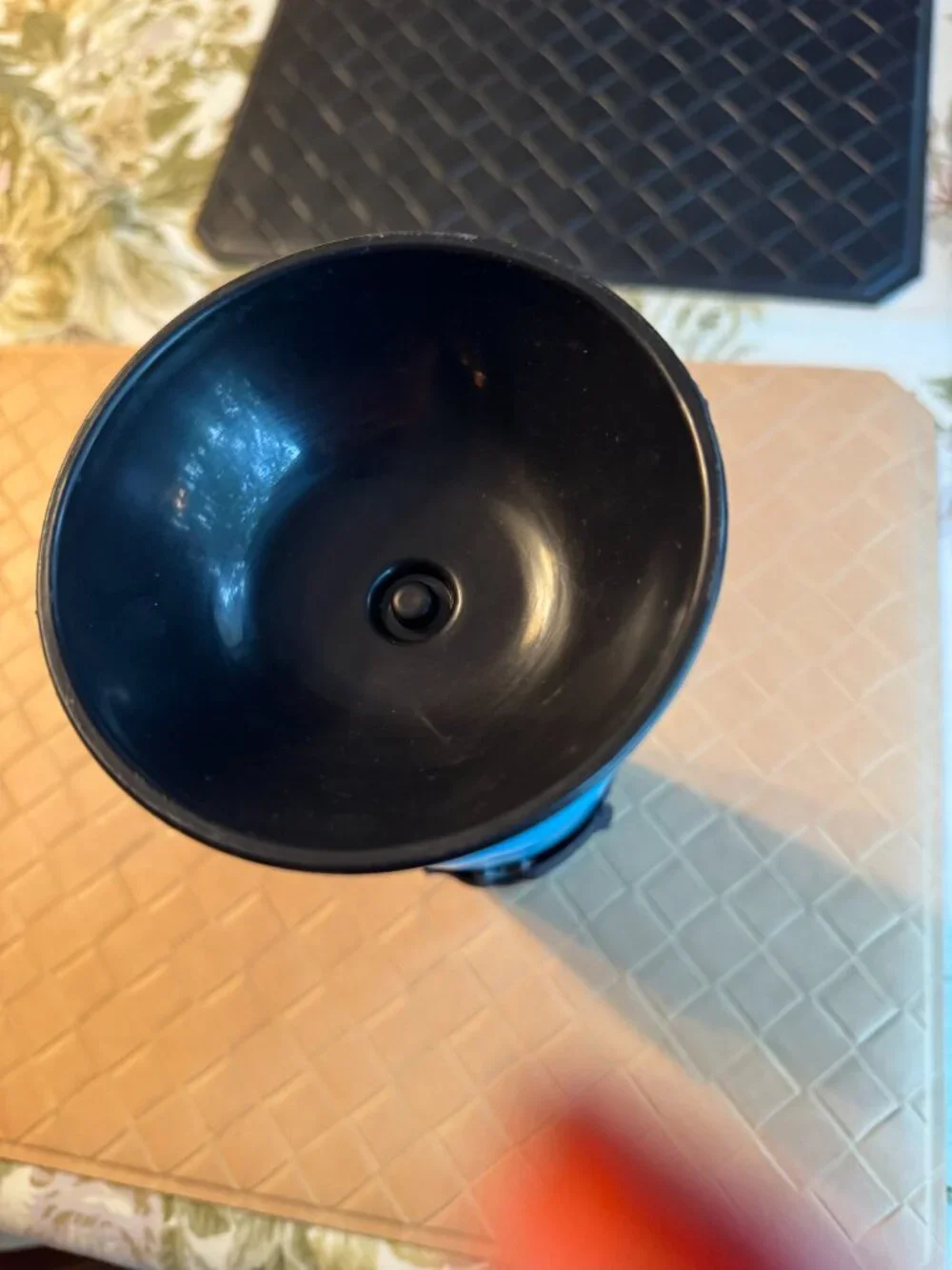 Portable Dog Water Bottle , Water Feeder for Dog & Cat Blue & Black
